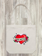 Dog Mother Heart Tattoo Edith Tote Bag
