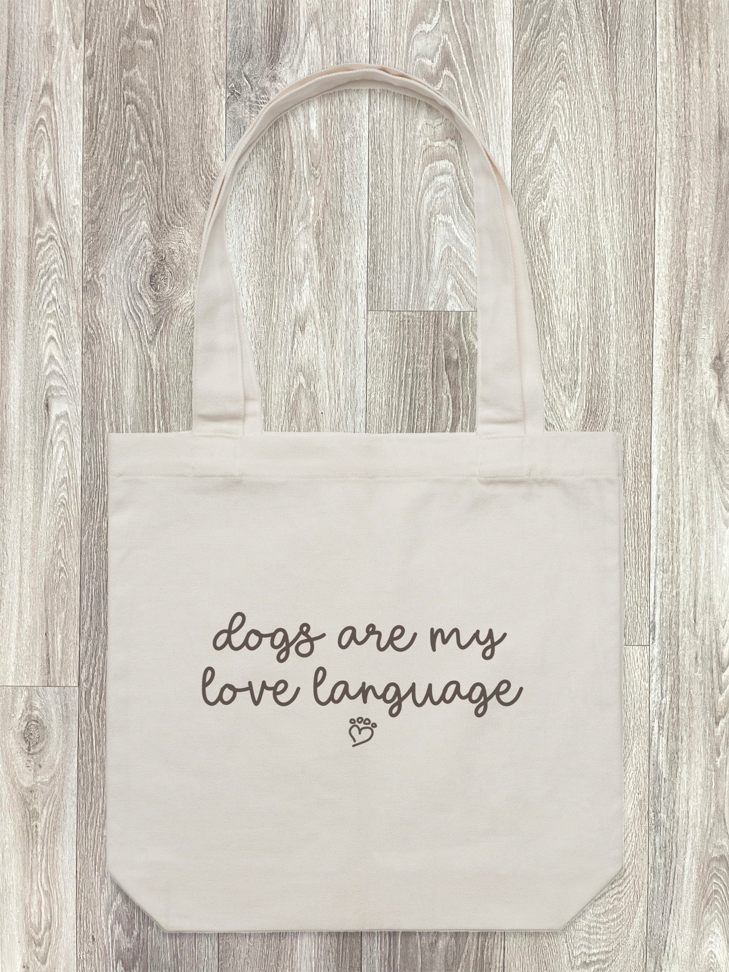 Dogs Are My Love Language Edith Tote Bag