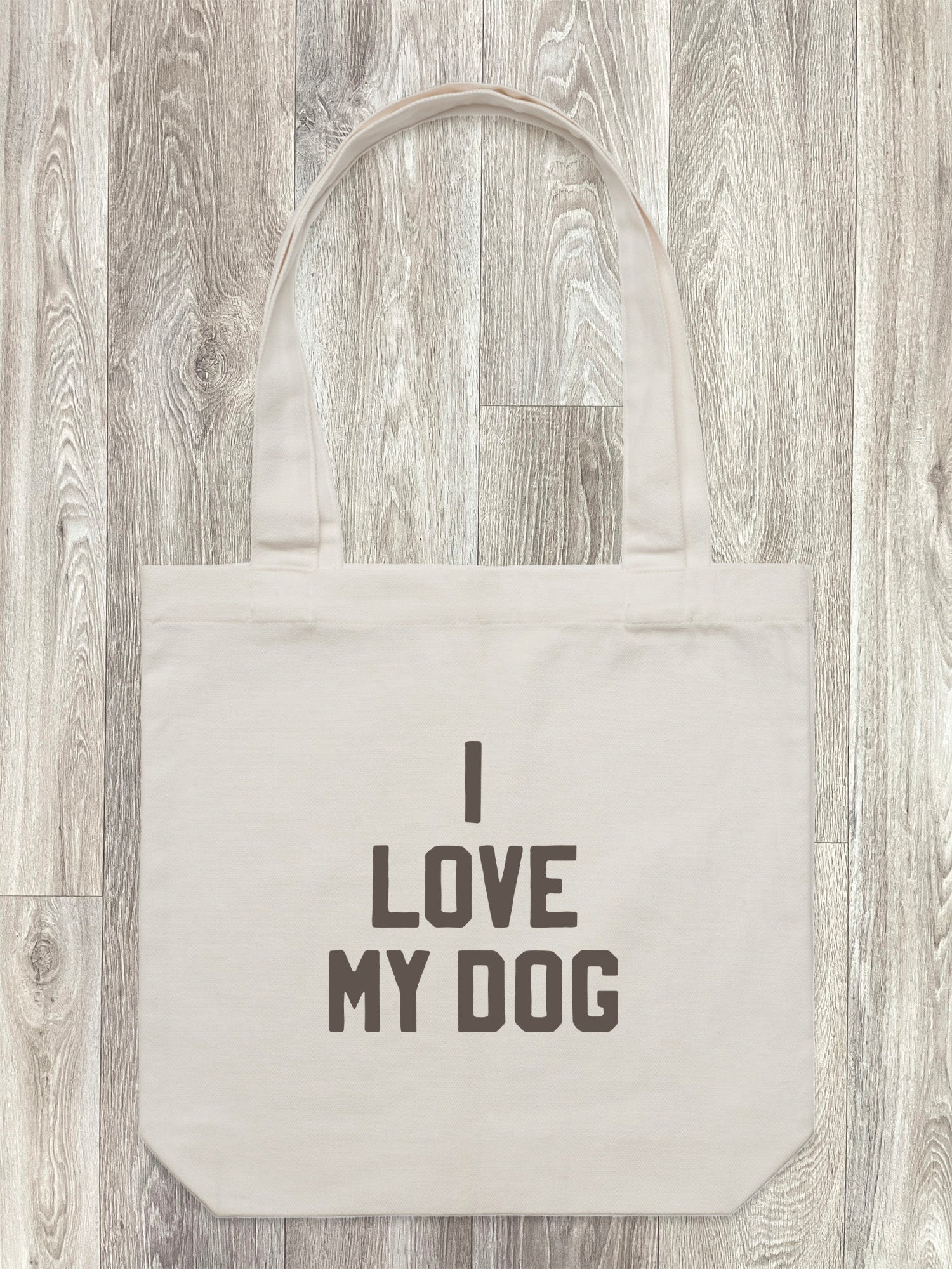 I Love My Dog Edith Tote Bag