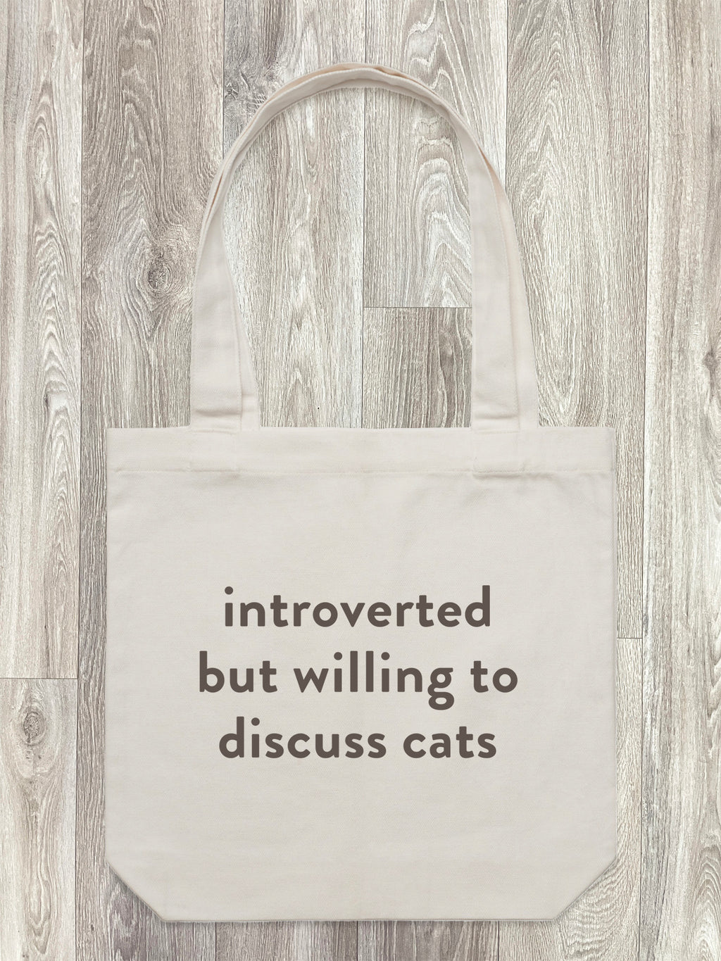 Introverted But Willing To Discuss Cats Edith Tote Bag