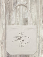 Paw Fist Bump Edith Tote Bag