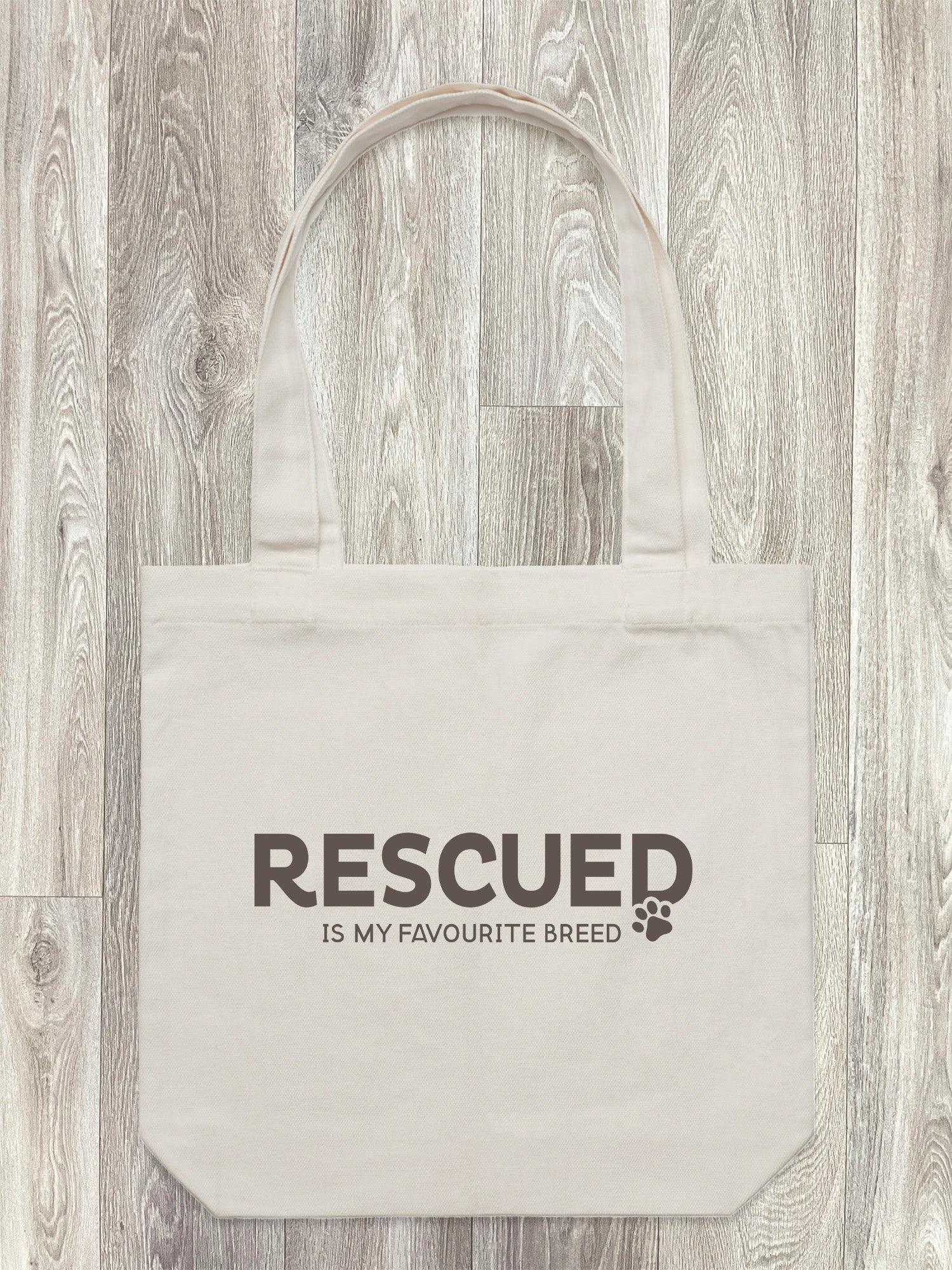 Rescued Is My Favourite Breed Edith Tote Bag