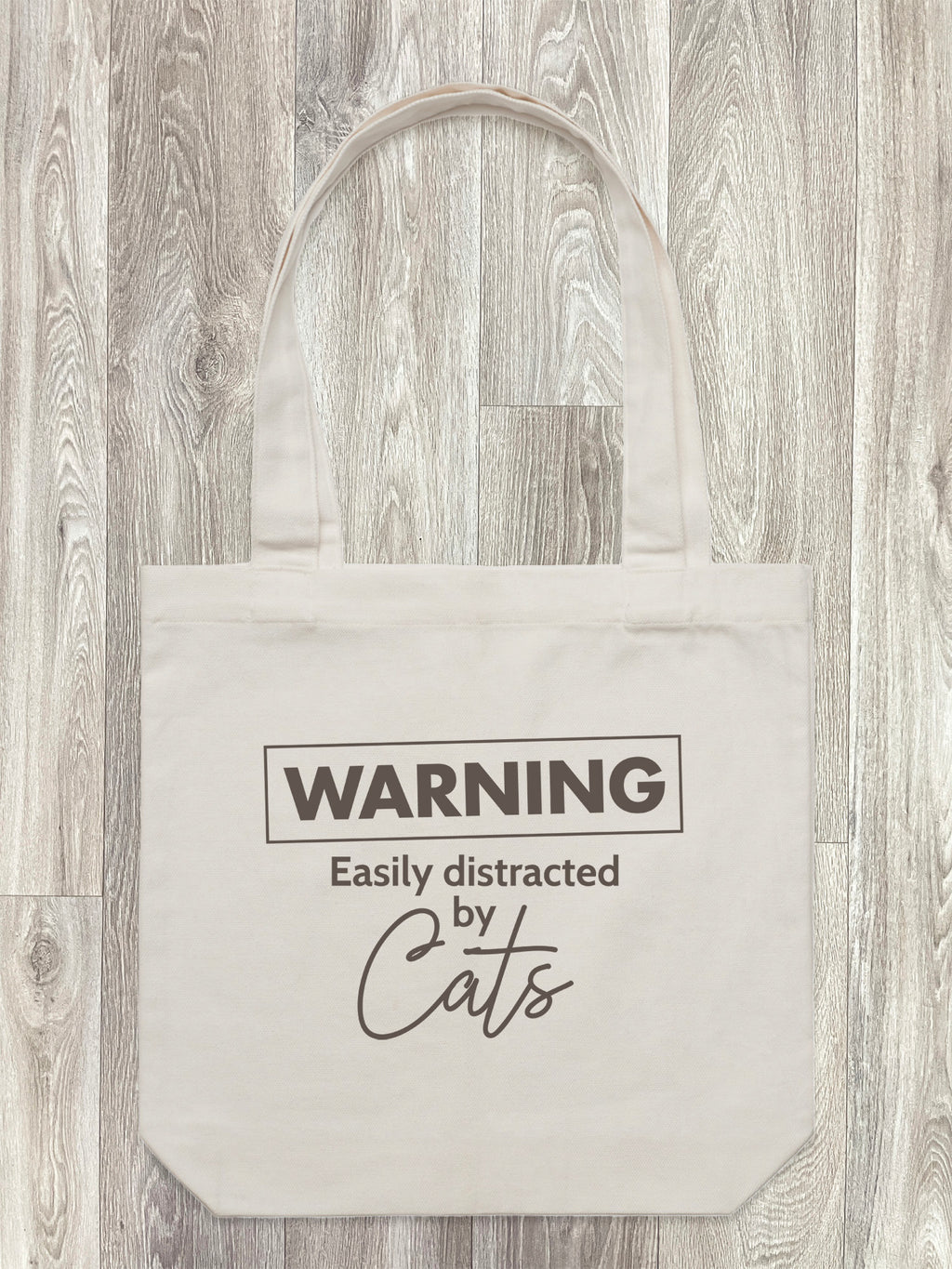 Warning. Easily Distracted By Cats Edith Tote Bag