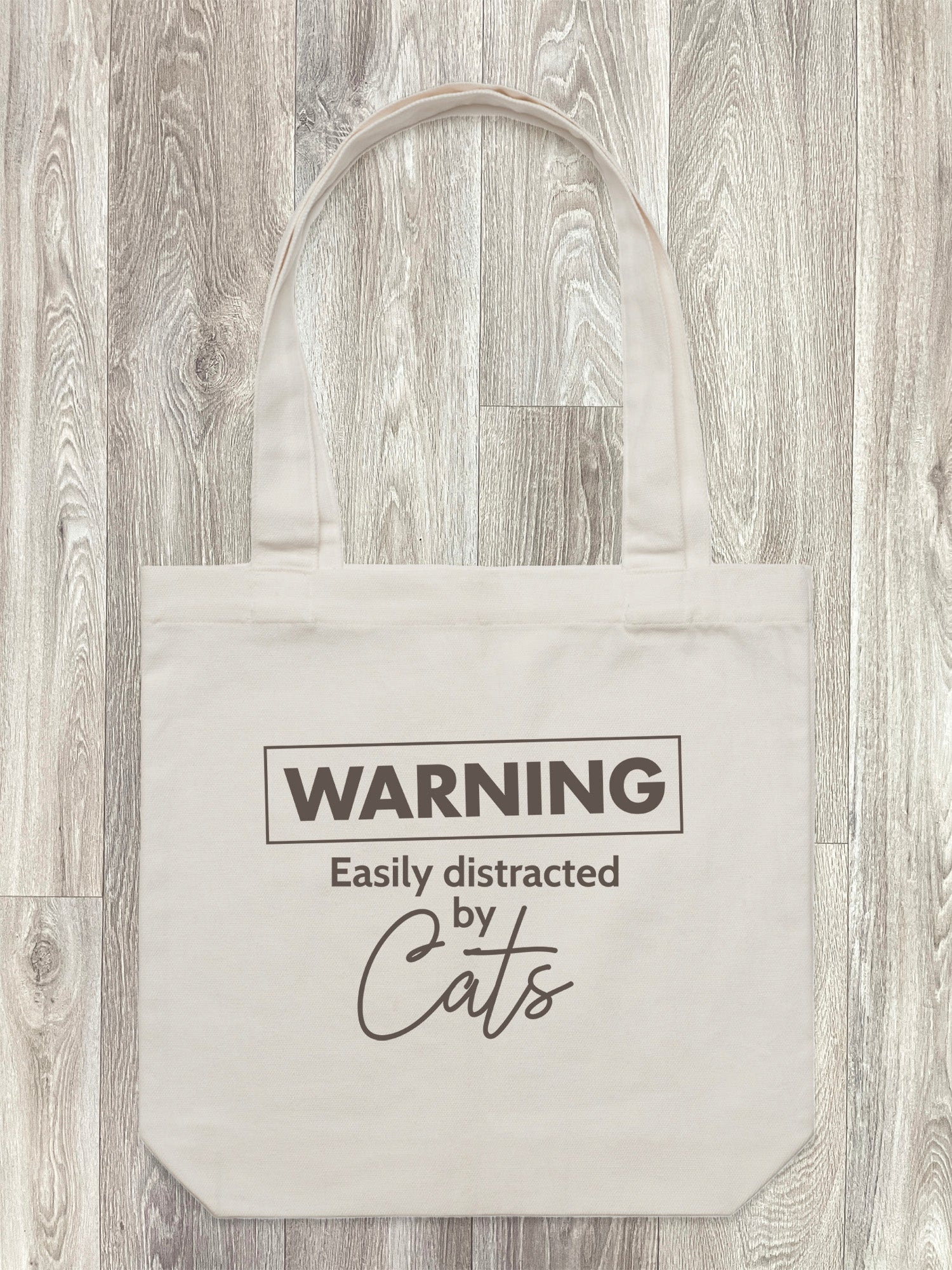 Warning. Easily Distracted By Cats Edith Tote Bag
