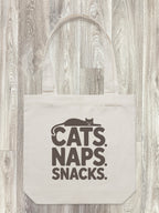 Cats. Naps. Snacks. Edith Tote Bag