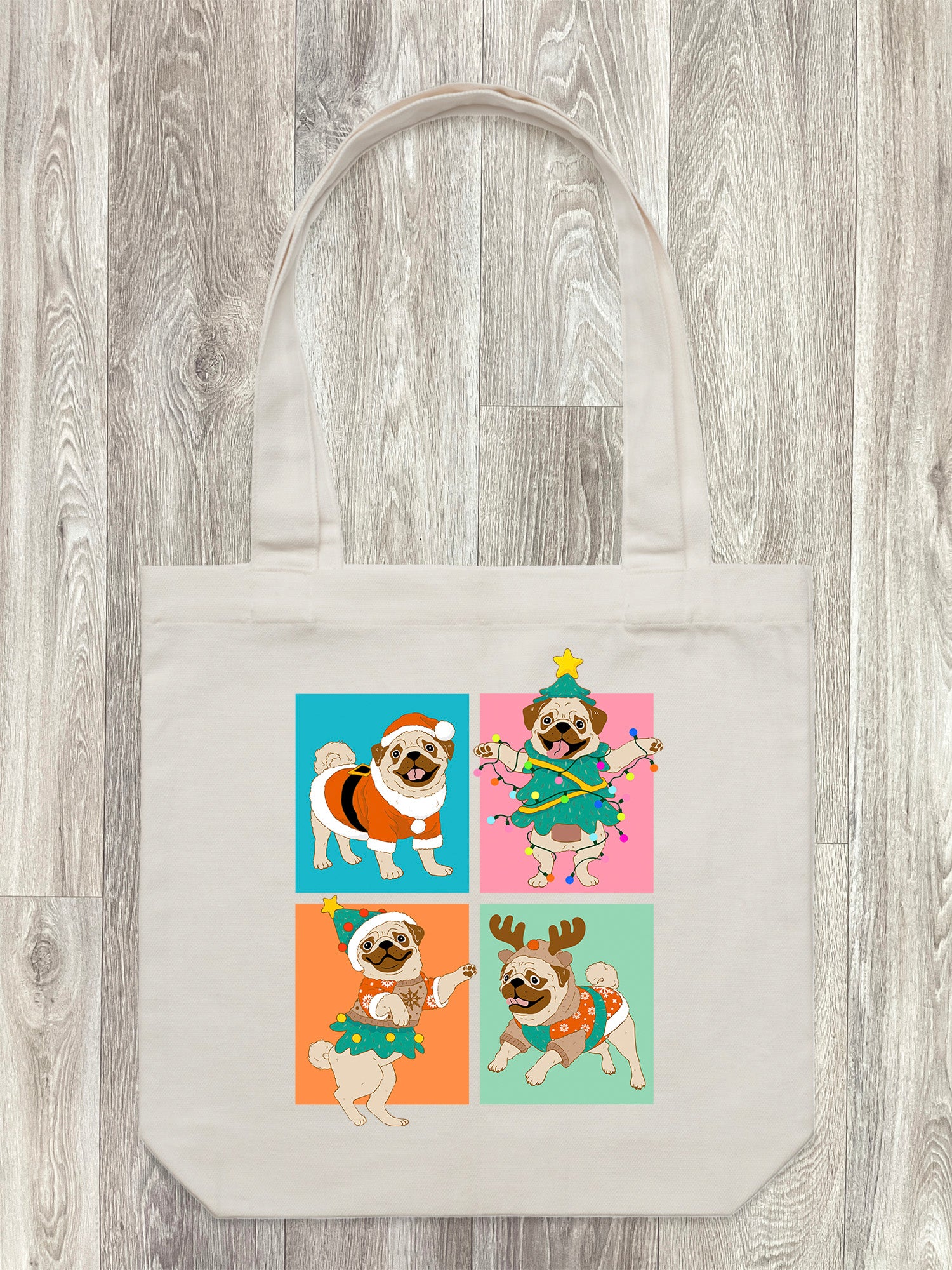 Pugmas Edith Tote Bag