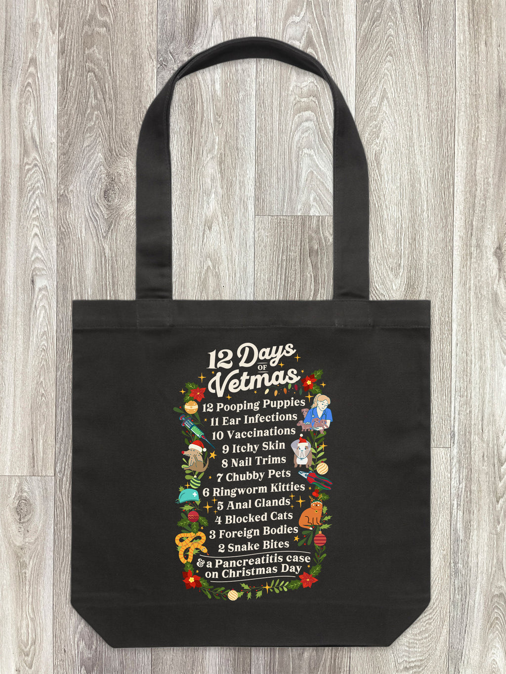 12 Days Of Vetmas Edith Tote Bag