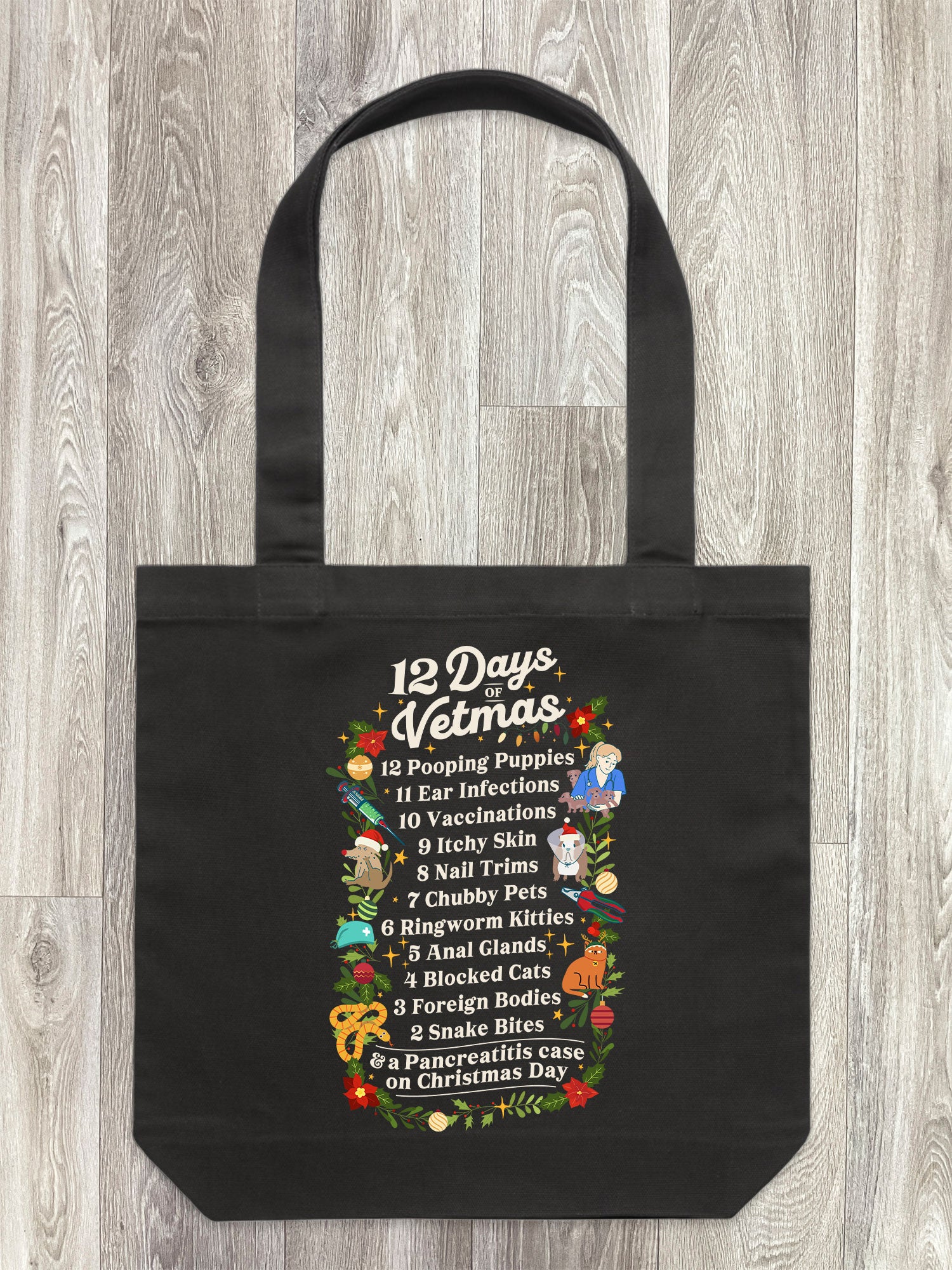 12 Days Of Vetmas Edith Tote Bag