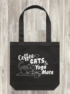 Coffee, Cats & Yoga Mats Edith Tote Bag