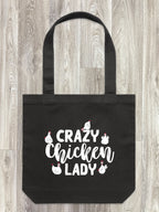 Crazy Chicken Lady Edith Tote Bag