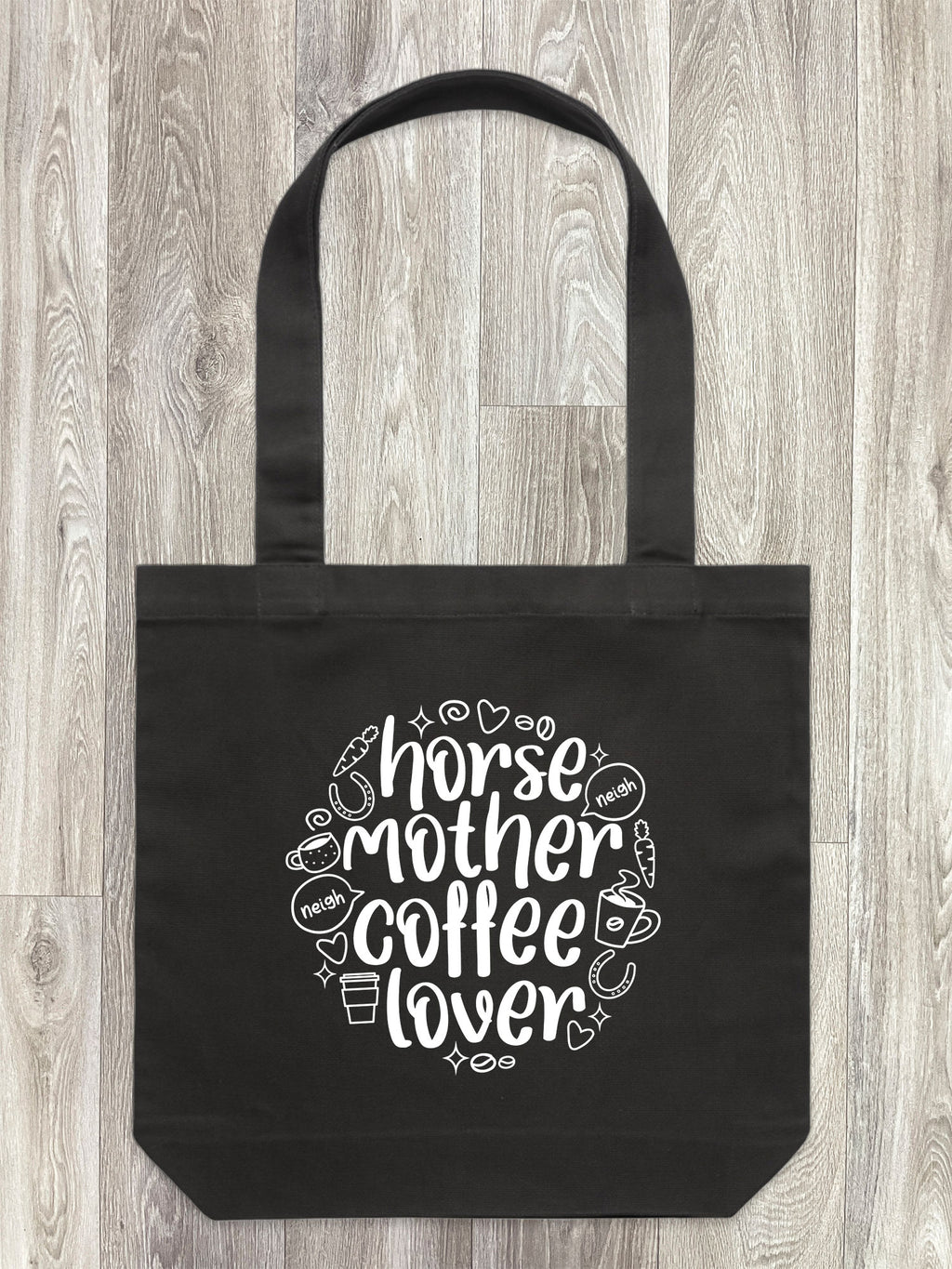 Horse Mother Coffee Lover Edith Tote Bag