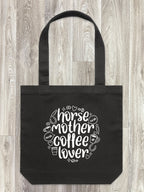 Horse Mother Coffee Lover Edith Tote Bag