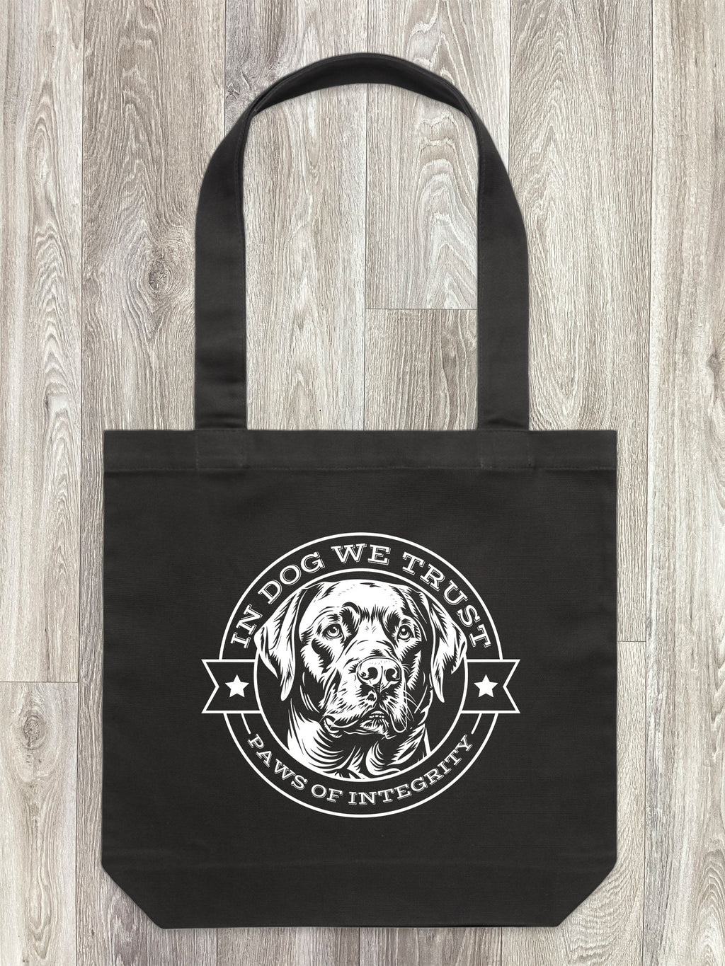 In Dog We Trust Edith Tote Bag