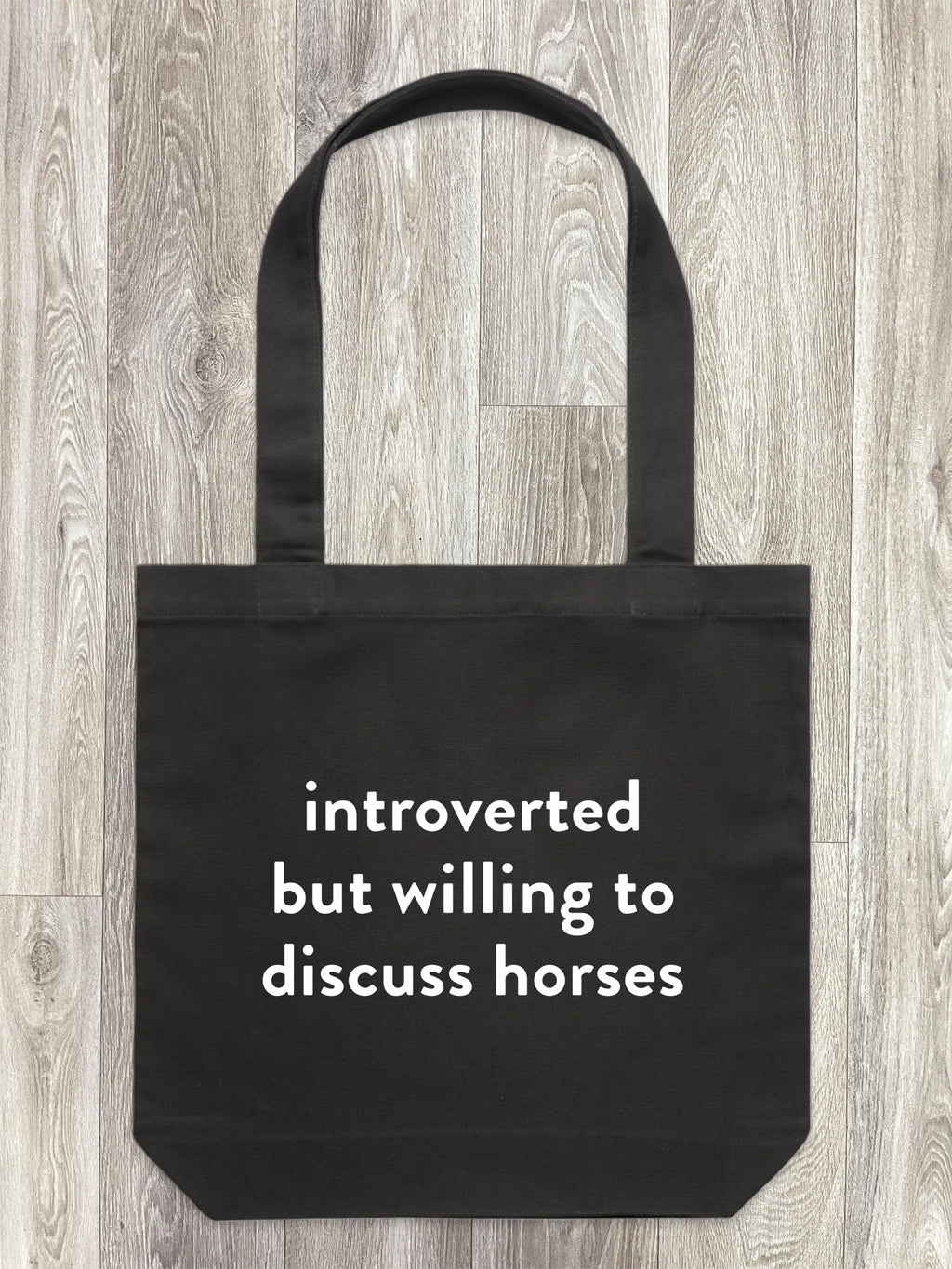 Introverted But Willing To Discuss Horses Edith Tote Bag