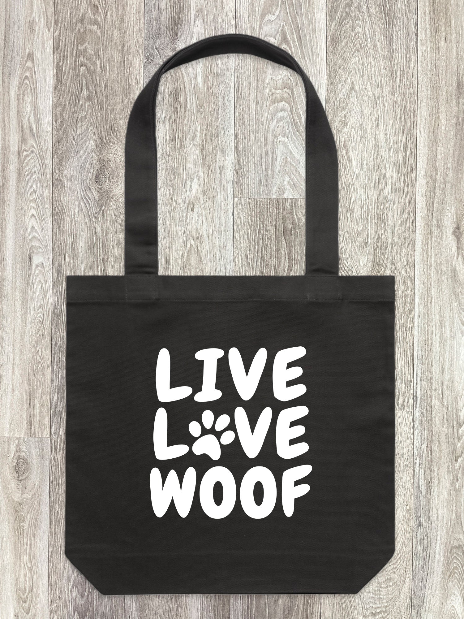 Live Love Woof Edith Tote Bag