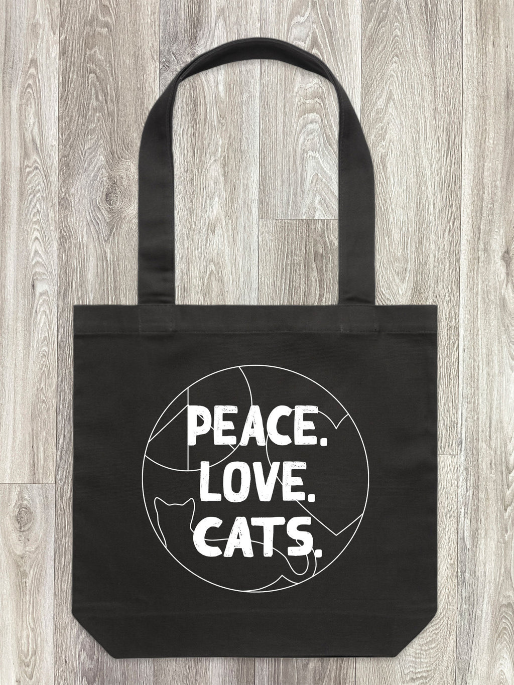 Peace. Love. Cats. Edith Tote Bag
