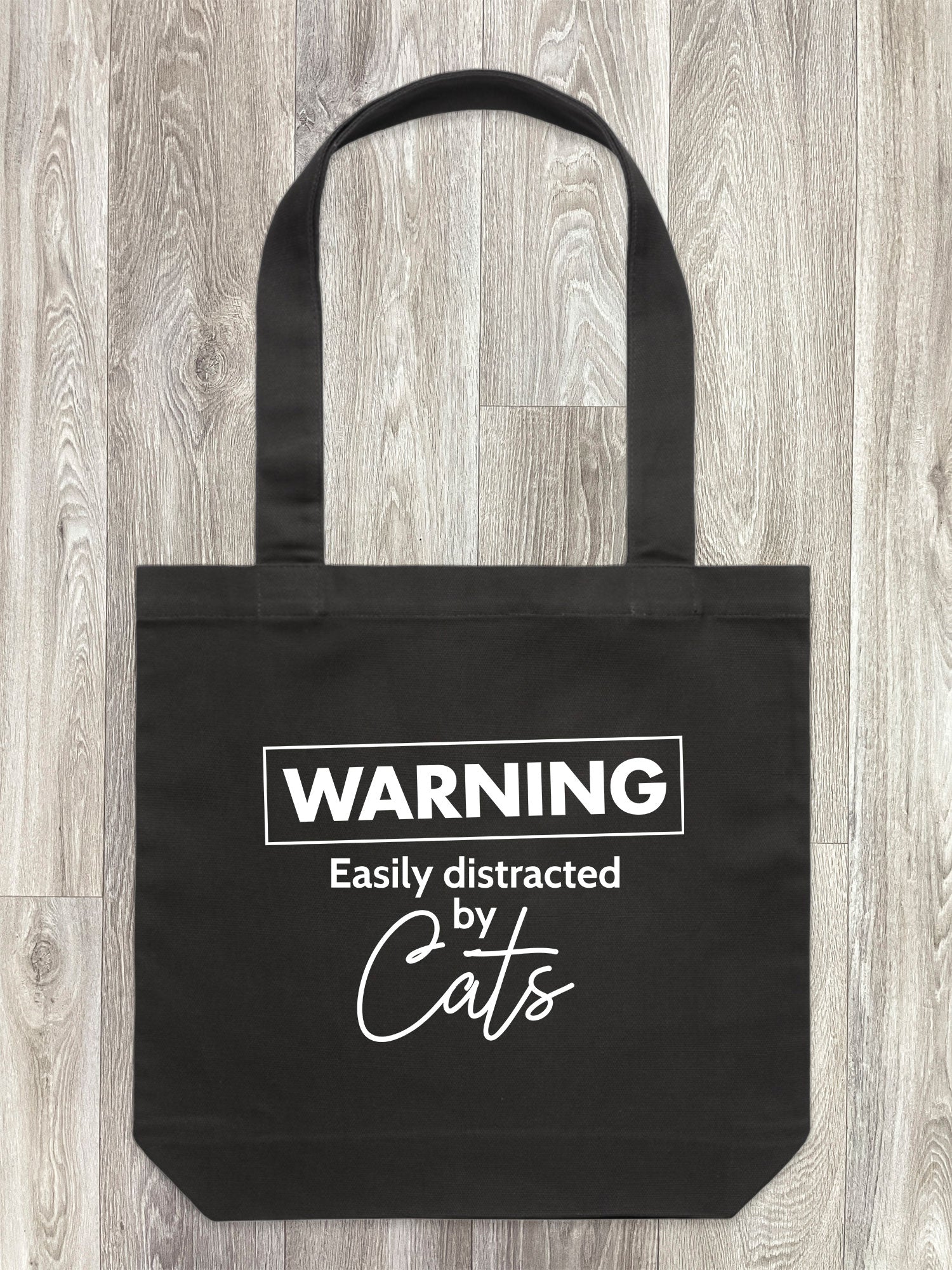 Warning. Easily Distracted By Cats Edith Tote Bag