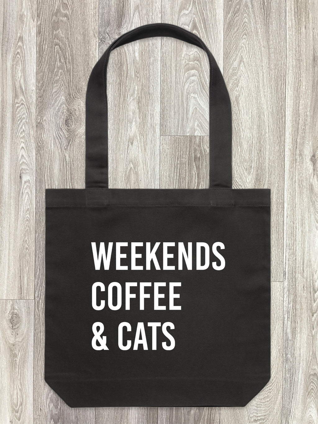 Weekends Coffee & Cats Edith Tote Bag