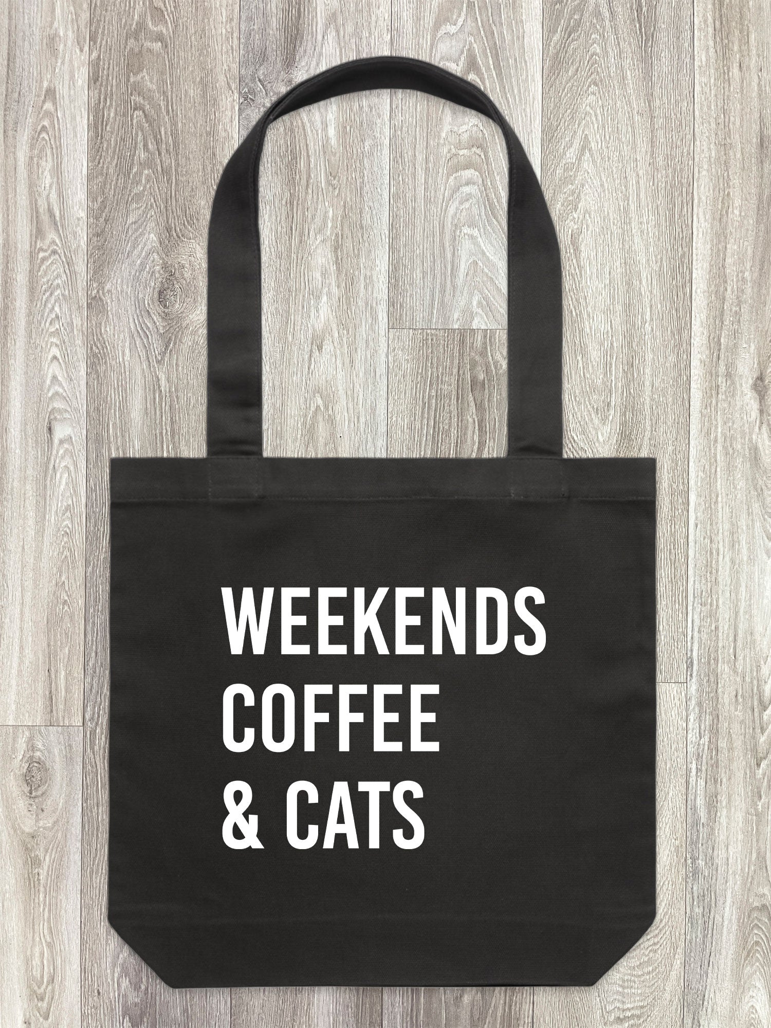 Weekends Coffee & Cats Edith Tote Bag