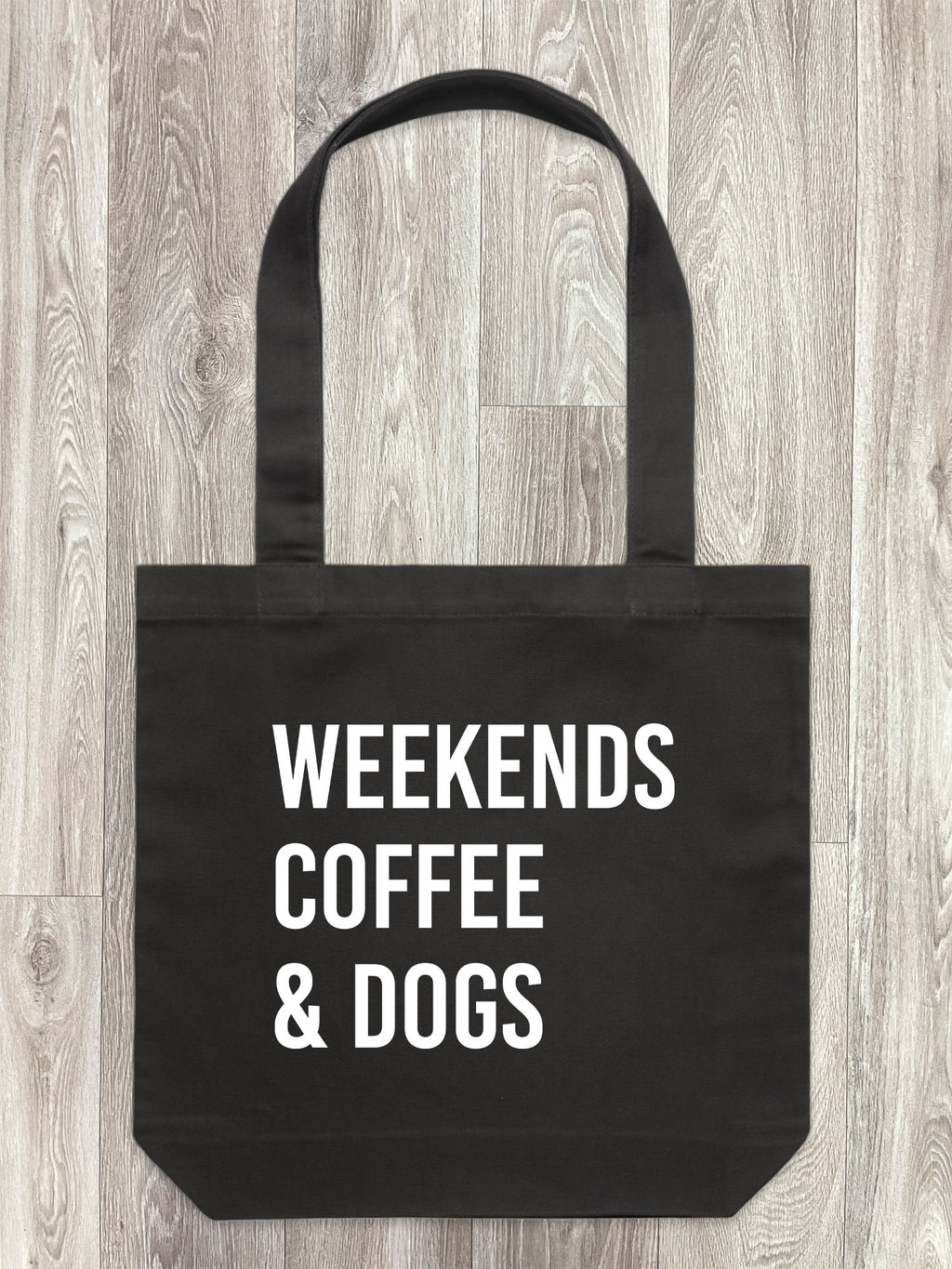 Weekends Coffee & Dogs Edith Tote Bag
