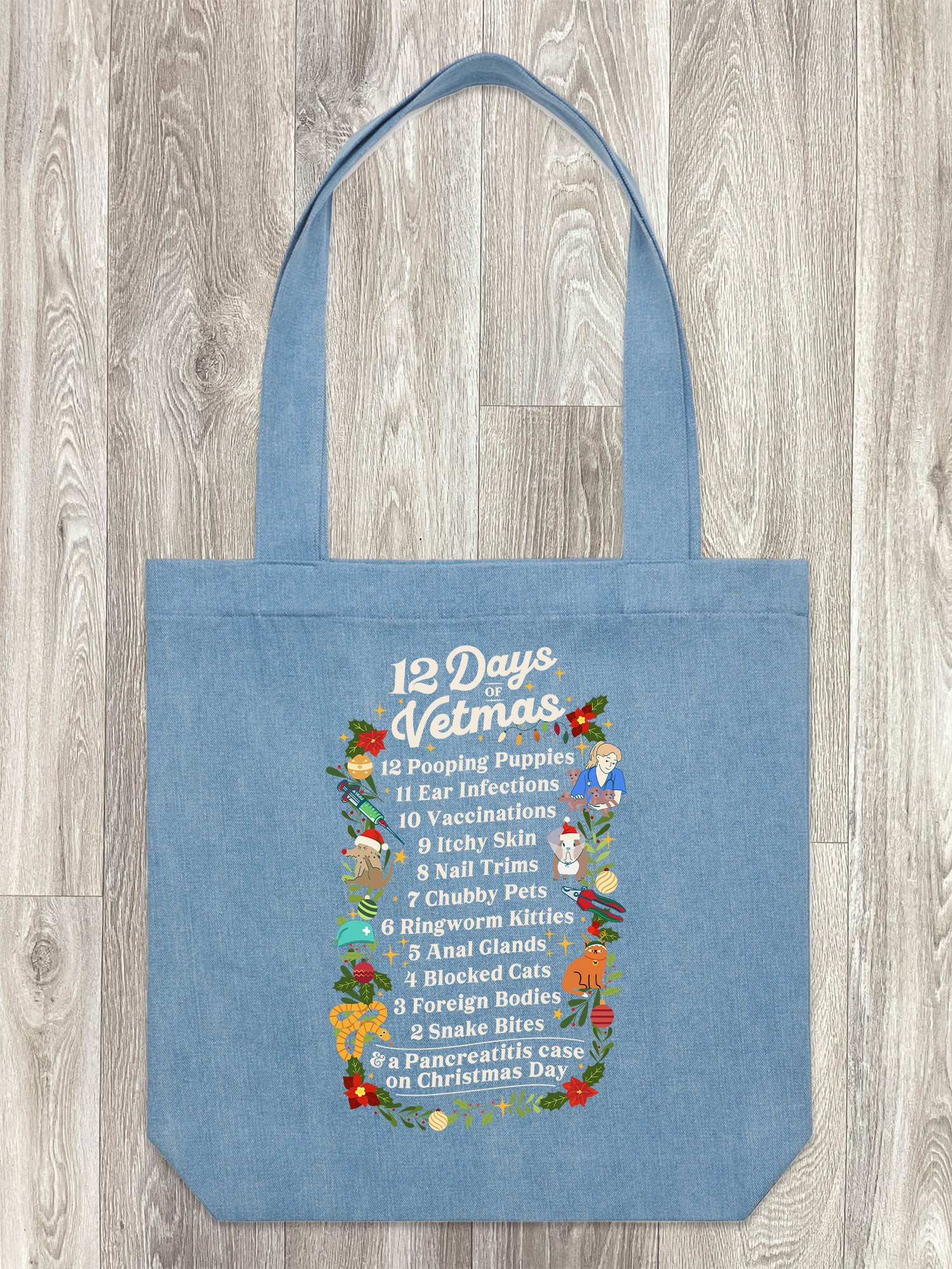 12 Days Of Vetmas Edith Tote Bag