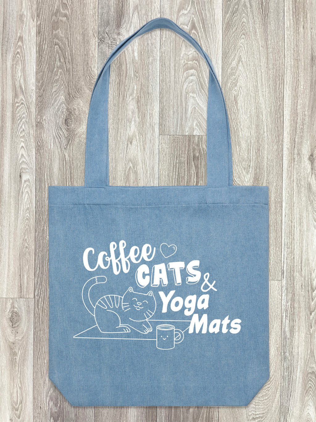 Coffee, Cats & Yoga Mats Edith Tote Bag