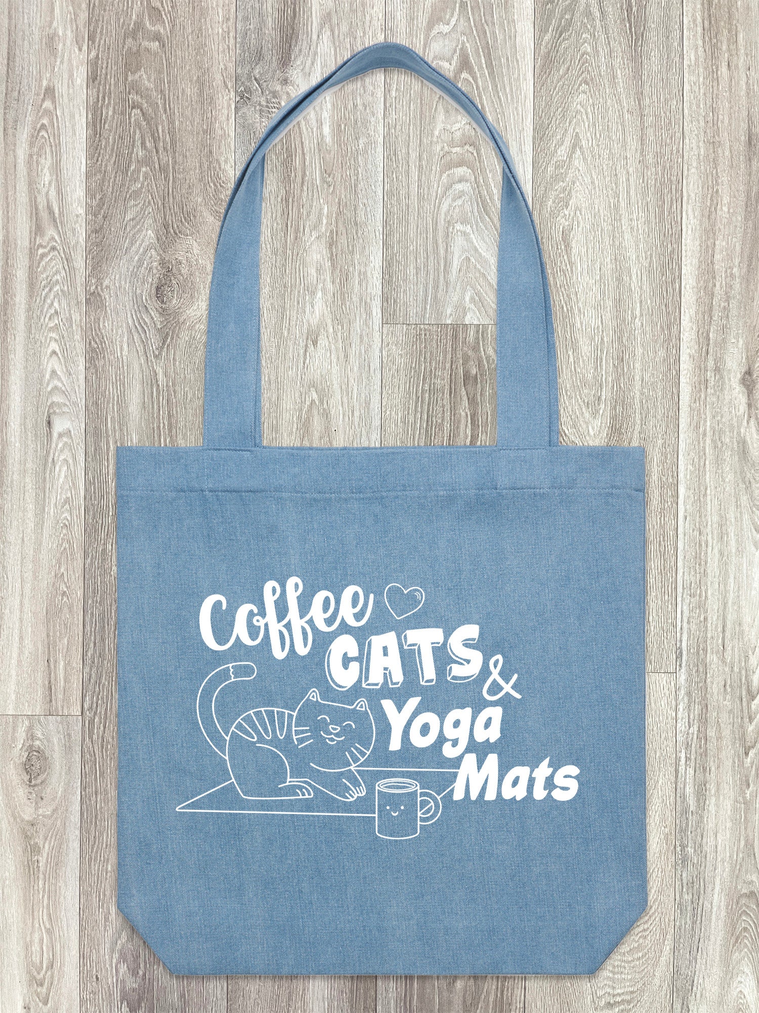 Coffee, Cats & Yoga Mats Edith Tote Bag