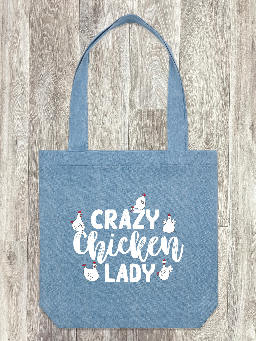 Crazy Chicken Lady Edith Tote Bag
