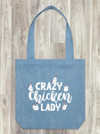 Crazy Chicken Lady Edith Tote Bag