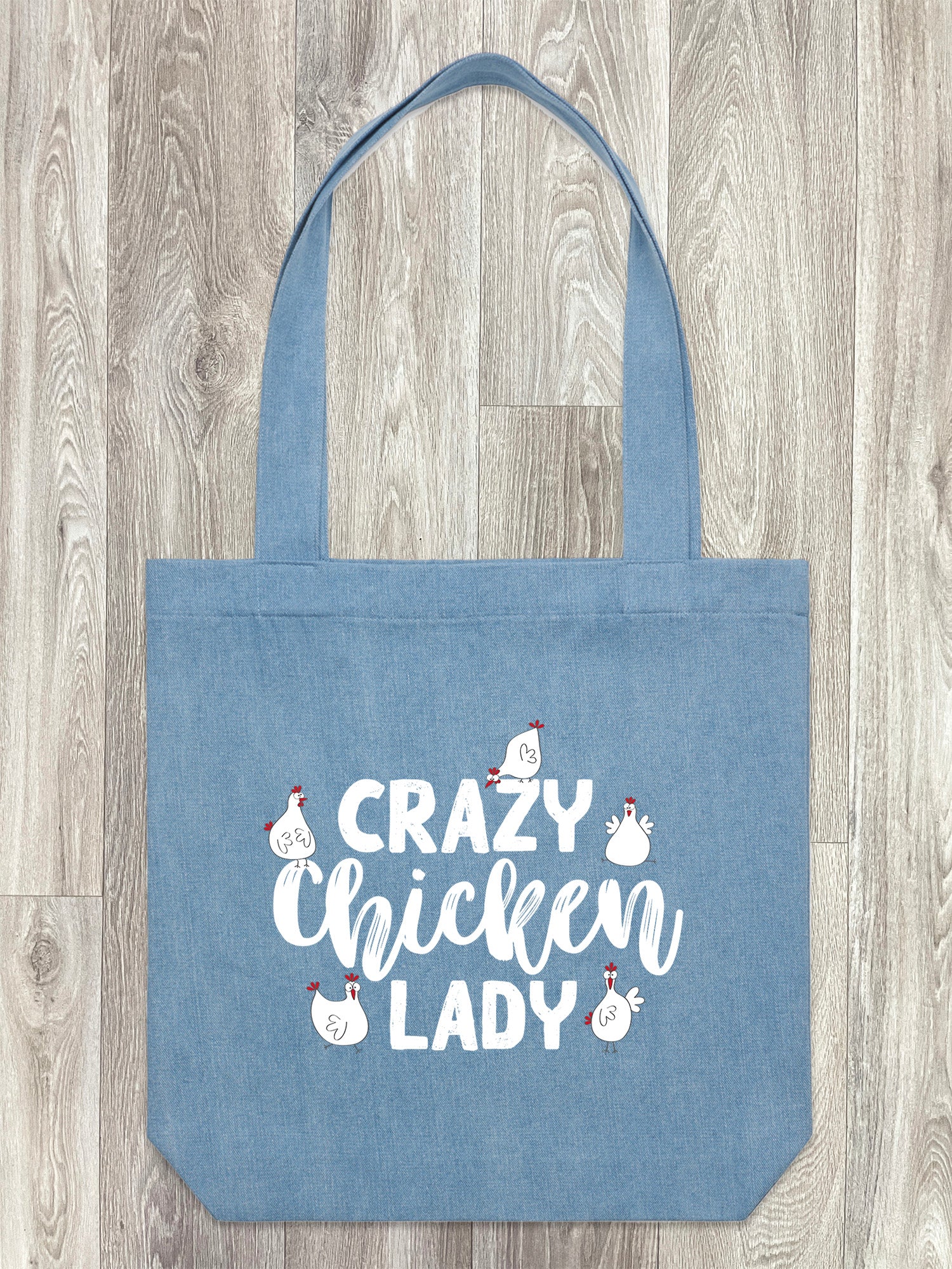 Crazy Chicken Lady Edith Tote Bag