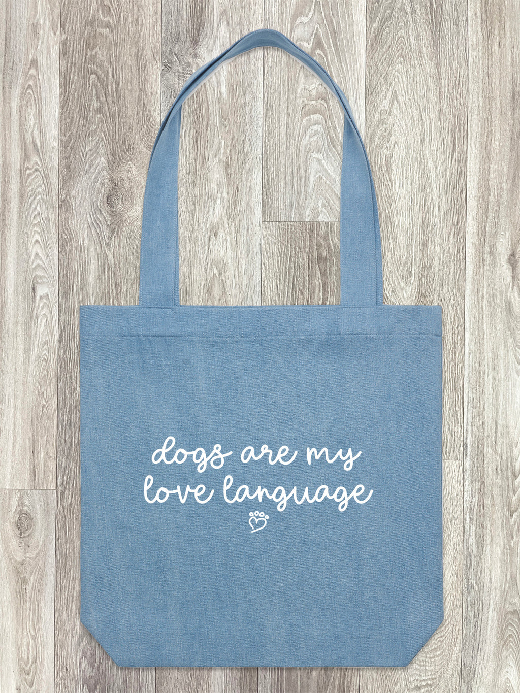 Dogs Are My Love Language Edith Tote Bag