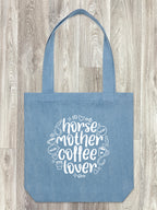 Horse Mother Coffee Lover Edith Tote Bag