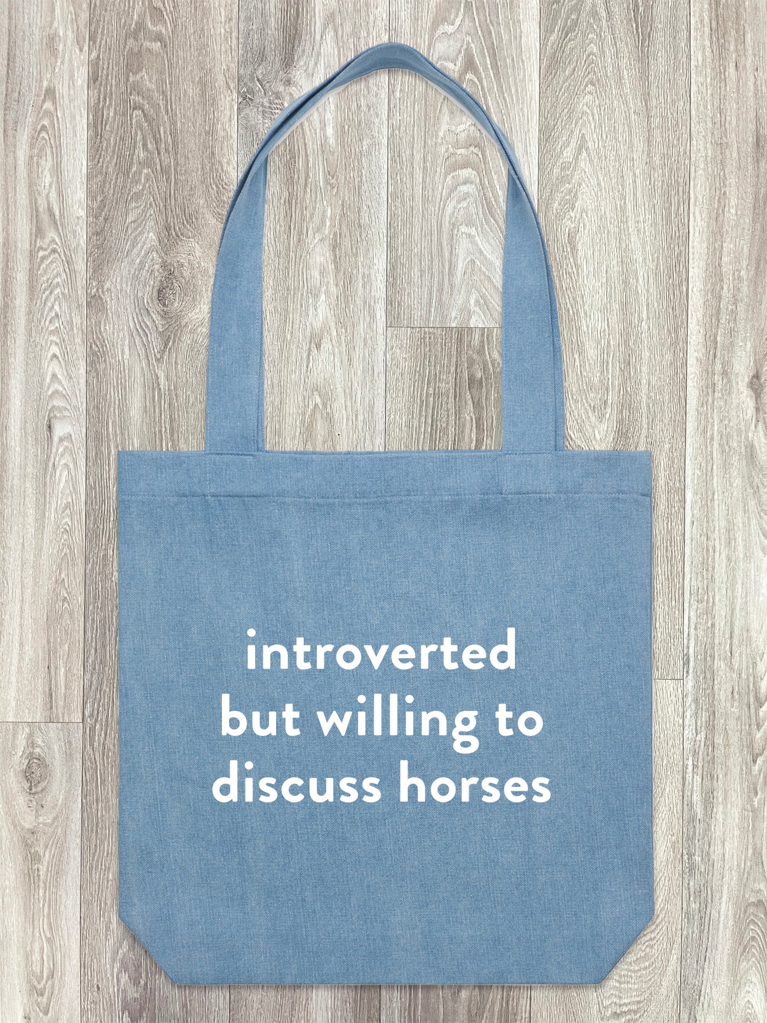 Introverted But Willing To Discuss Horses Edith Tote Bag