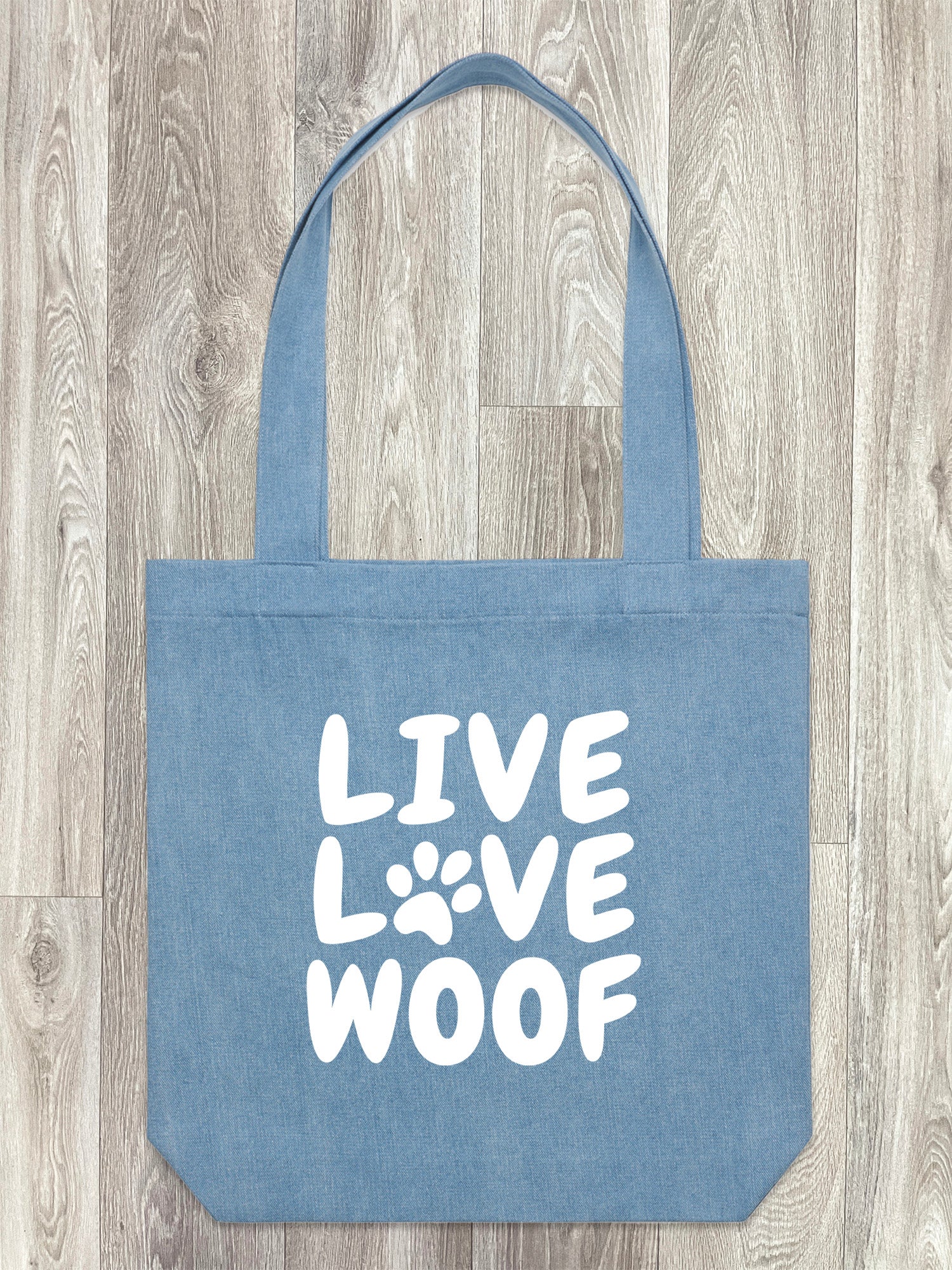 Live Love Woof Edith Tote Bag
