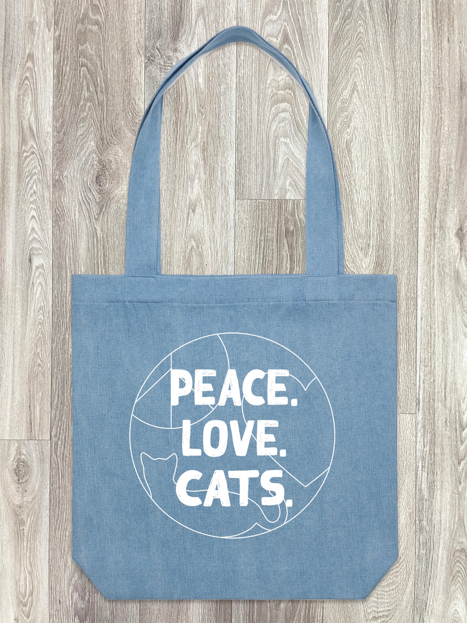 Peace. Love. Cats. Edith Tote Bag