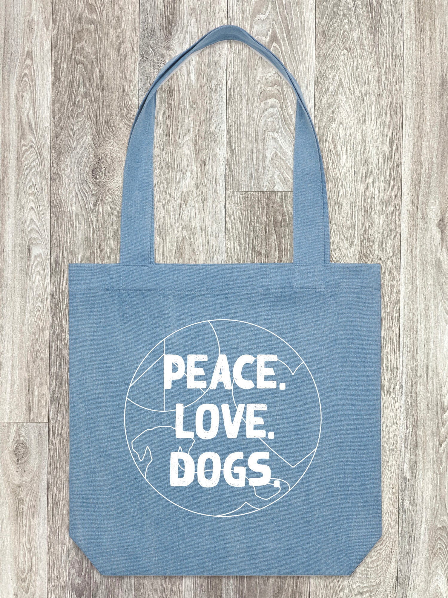 Peace. Love. Dogs. Edith Tote Bag
