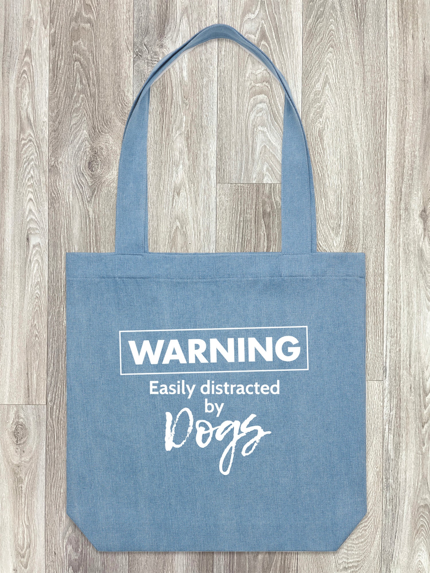 Warning. Easily Distracted By Dogs Edith Tote Bag