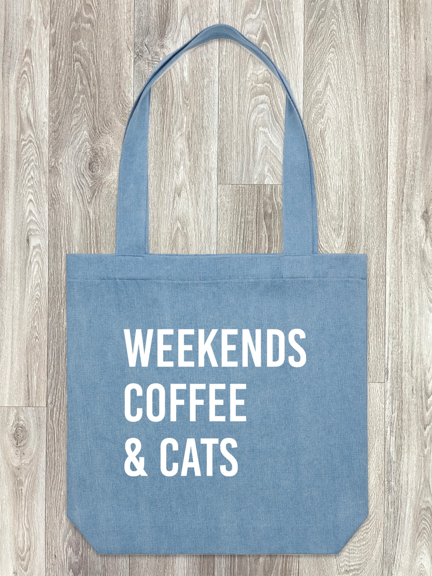 Weekends Coffee & Cats Edith Tote Bag