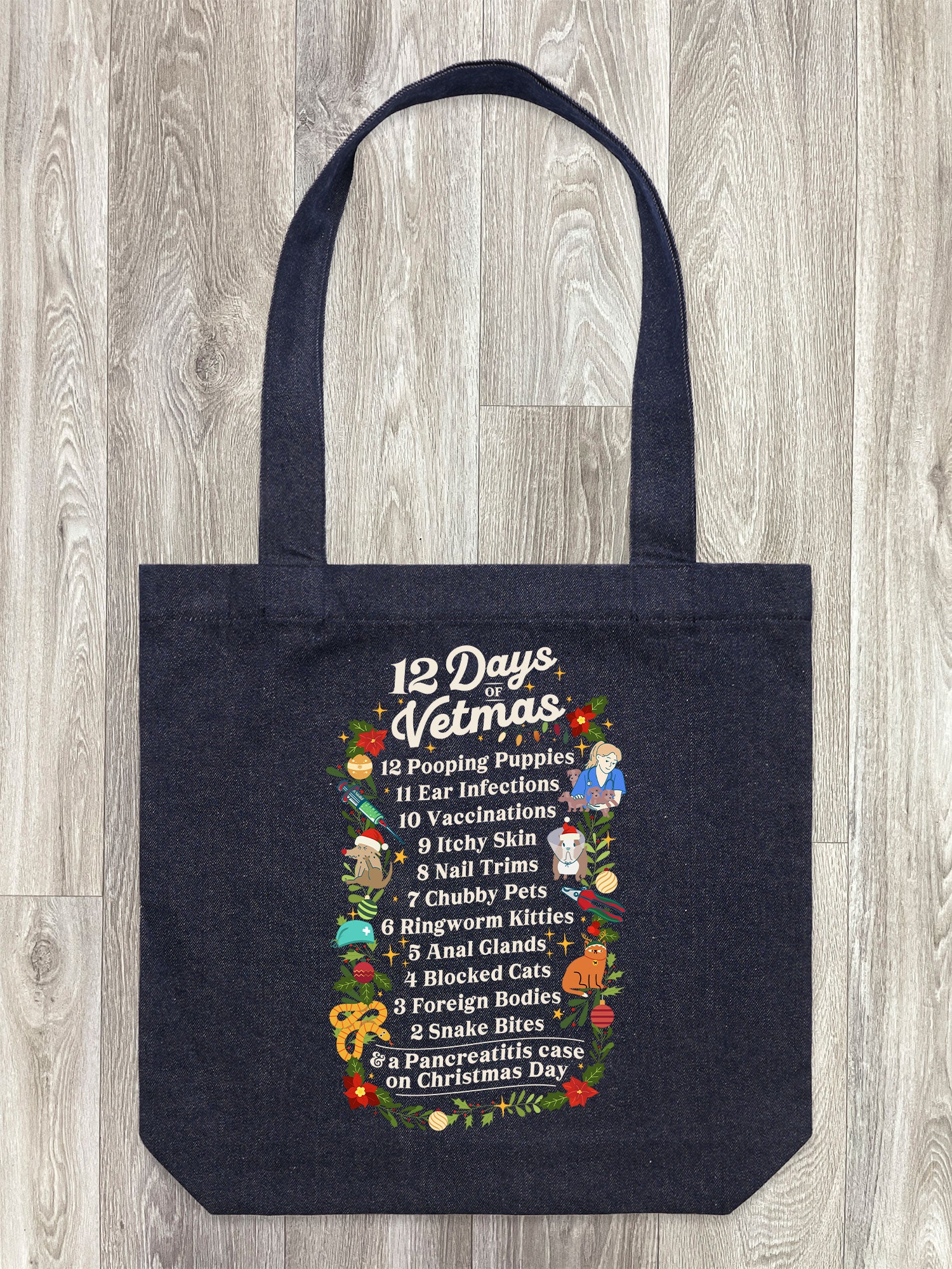 12 Days Of Vetmas Edith Tote Bag