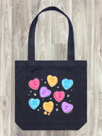 Candy Hearts - Dog Edith Tote Bag