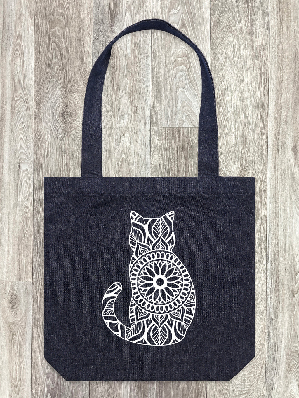 Cat Mandala Edith Tote Bag