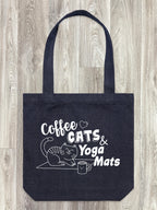 Coffee, Cats & Yoga Mats Edith Tote Bag