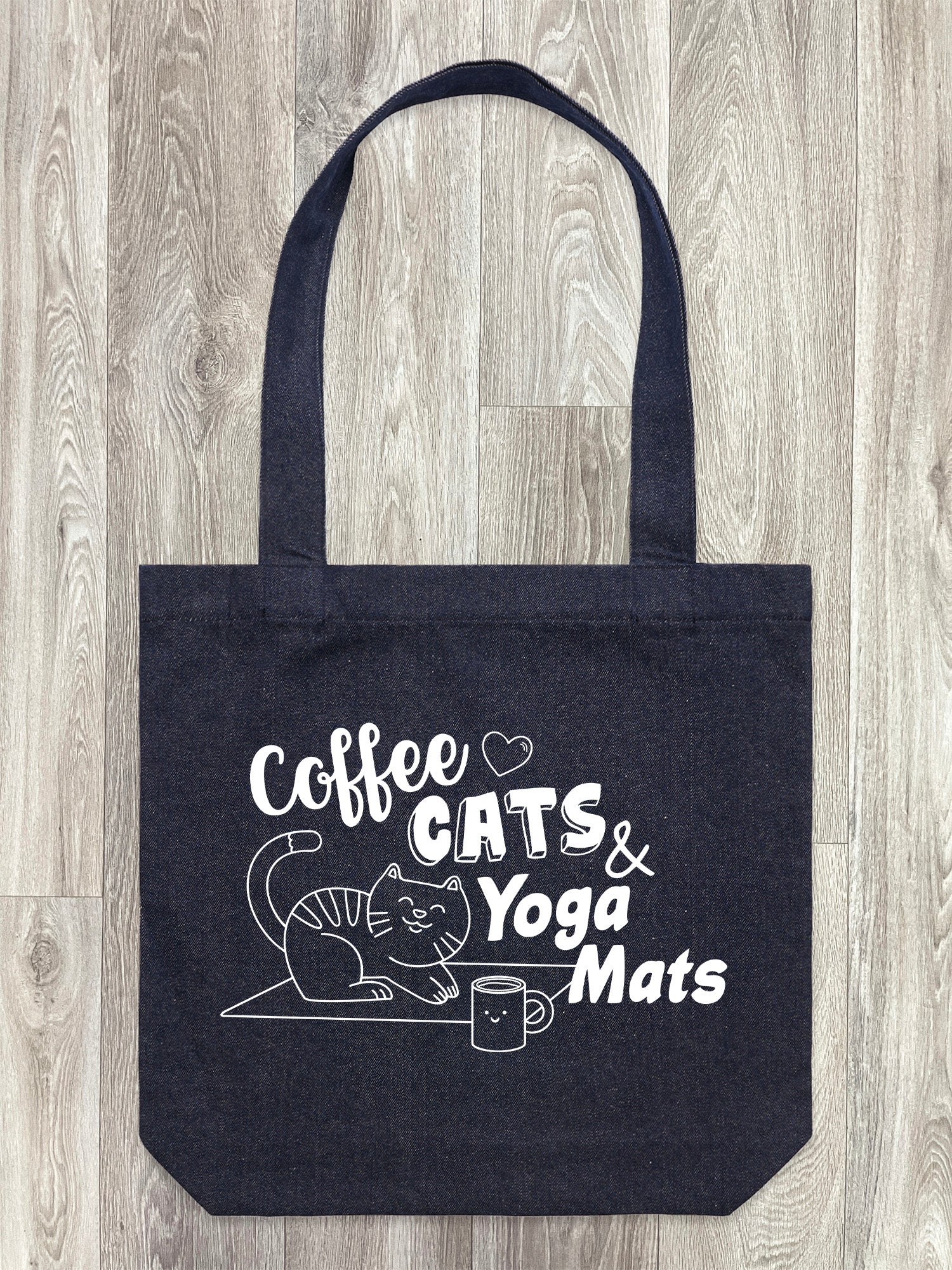 Coffee, Cats & Yoga Mats Edith Tote Bag