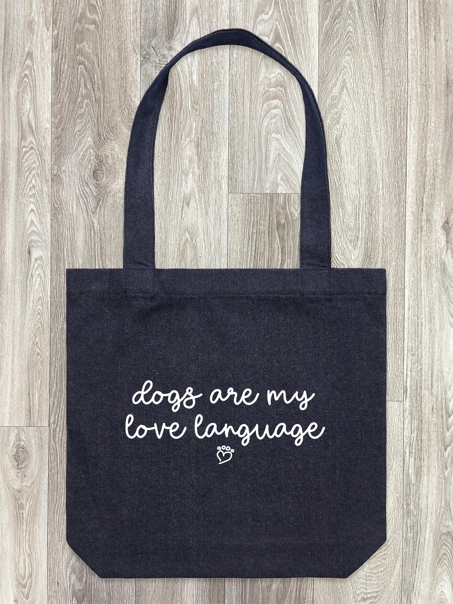 Dogs Are My Love Language Edith Tote Bag