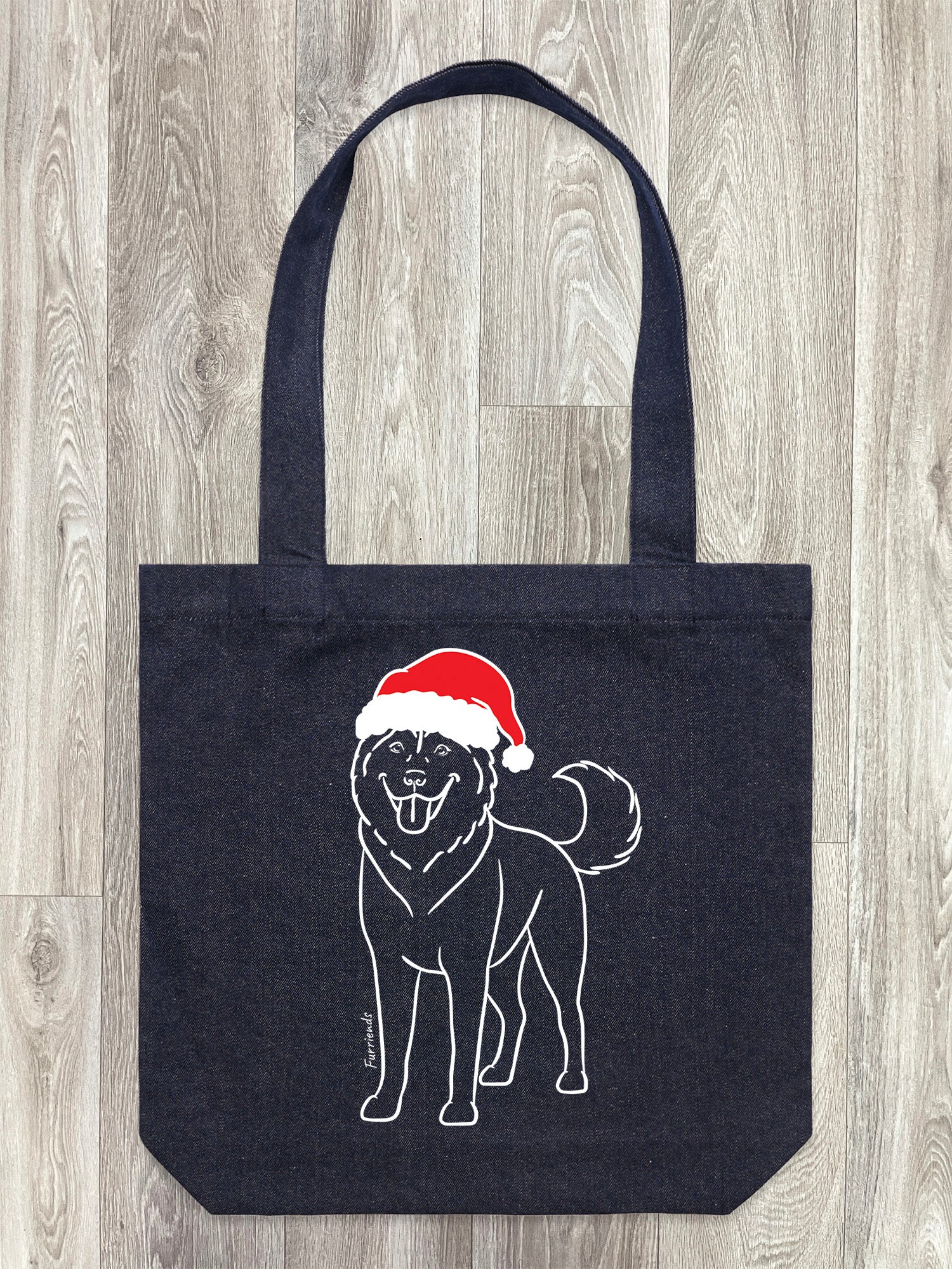 Husky Christmas Edition Edith Tote Bag