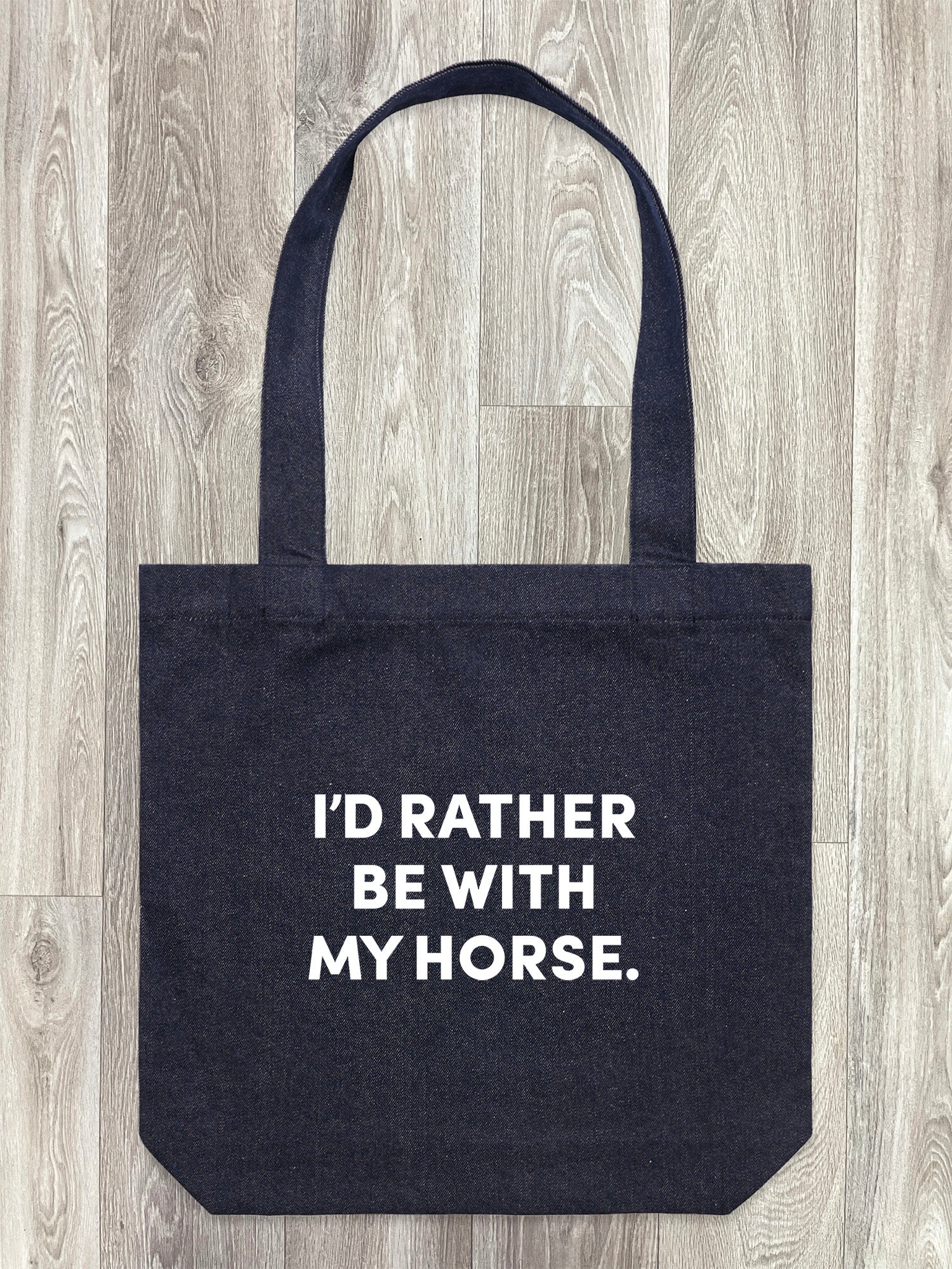 I'd Rather Be With My Horse. Edith Tote Bag