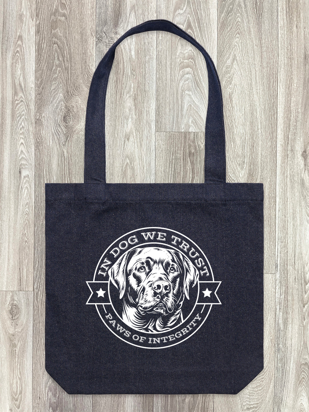 In Dog We Trust Edith Tote Bag