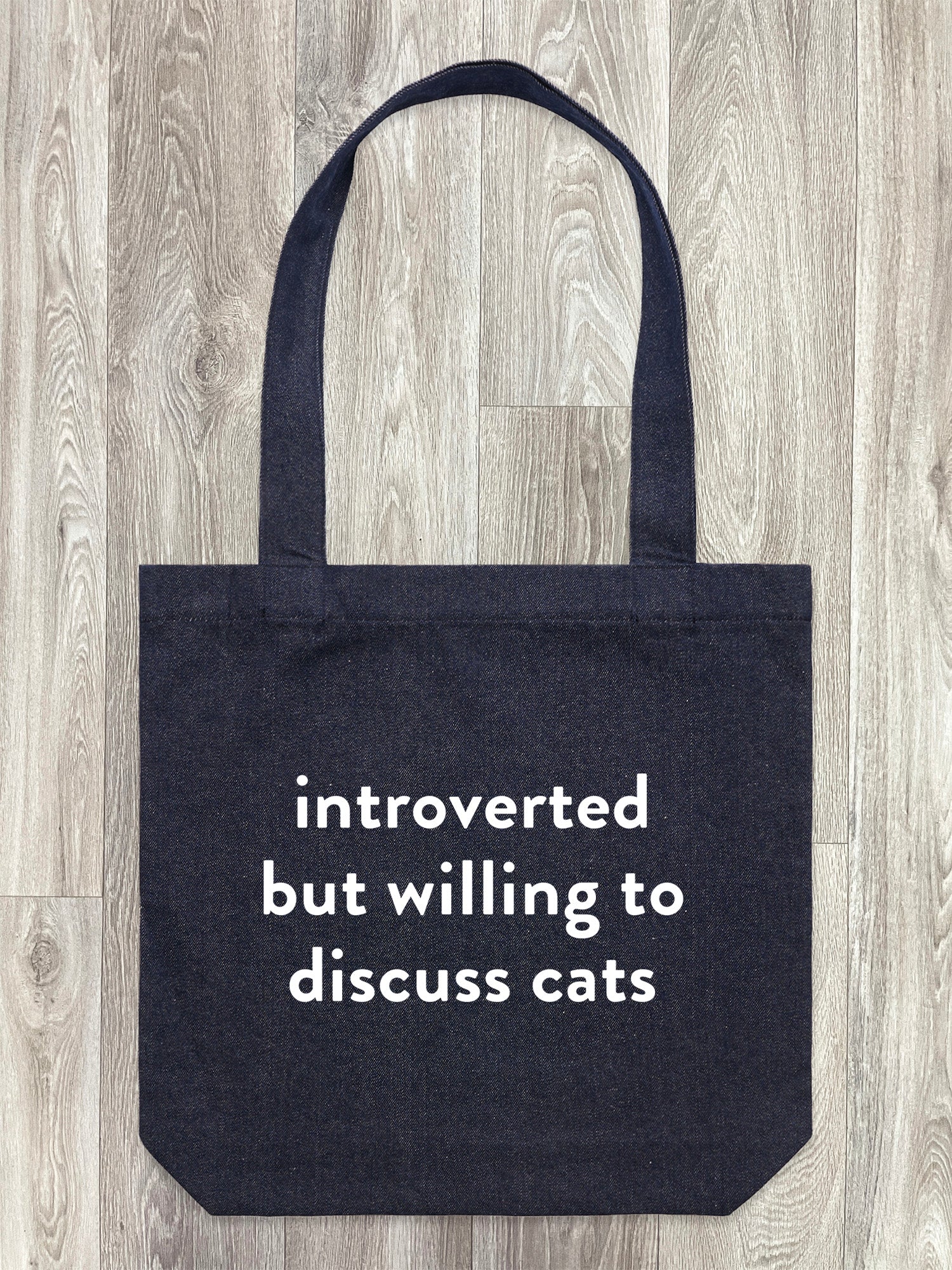 Introverted But Willing To Discuss Cats Edith Tote Bag