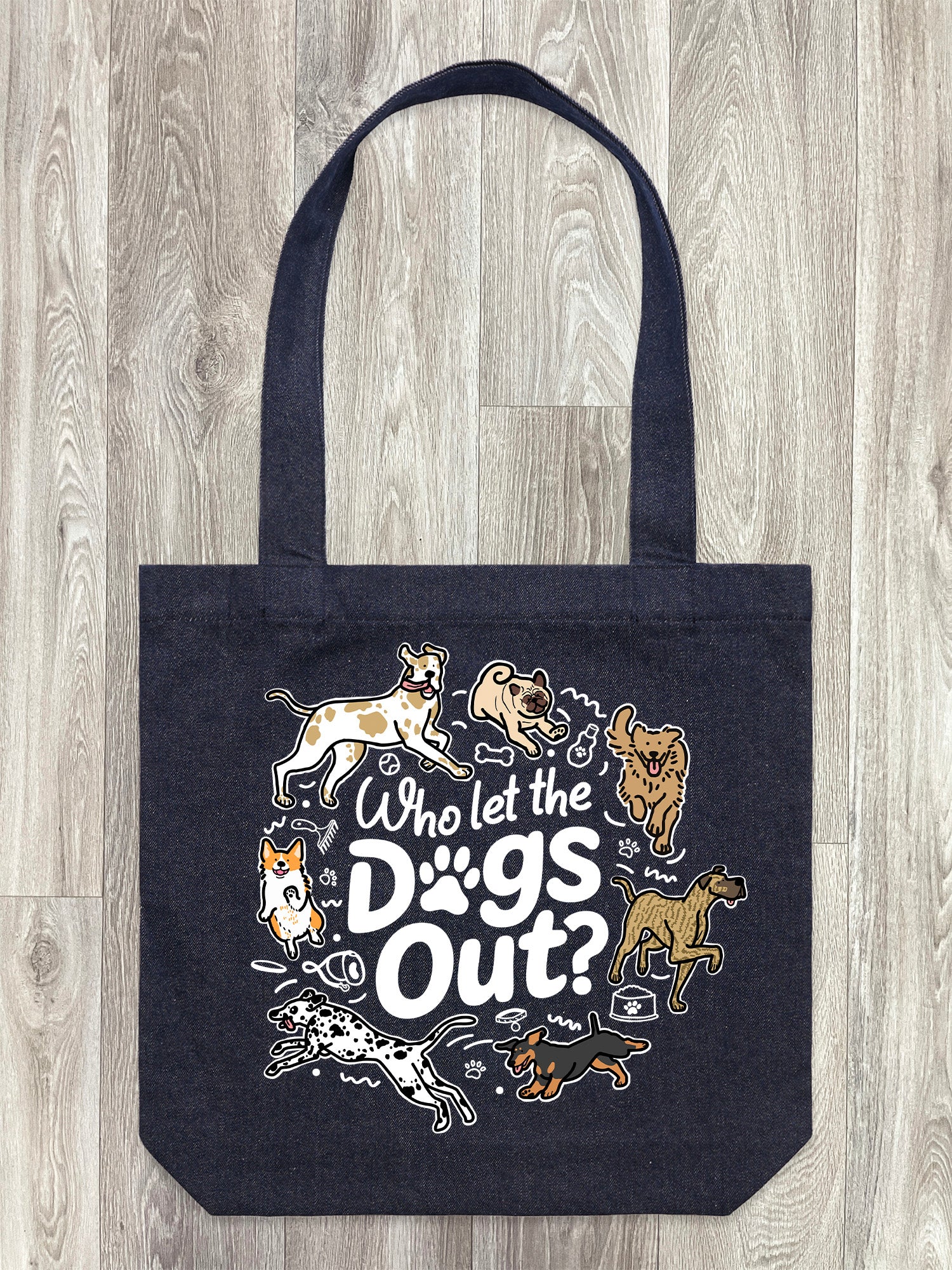 Who Let The Dogs Out? Edith Tote Bag
