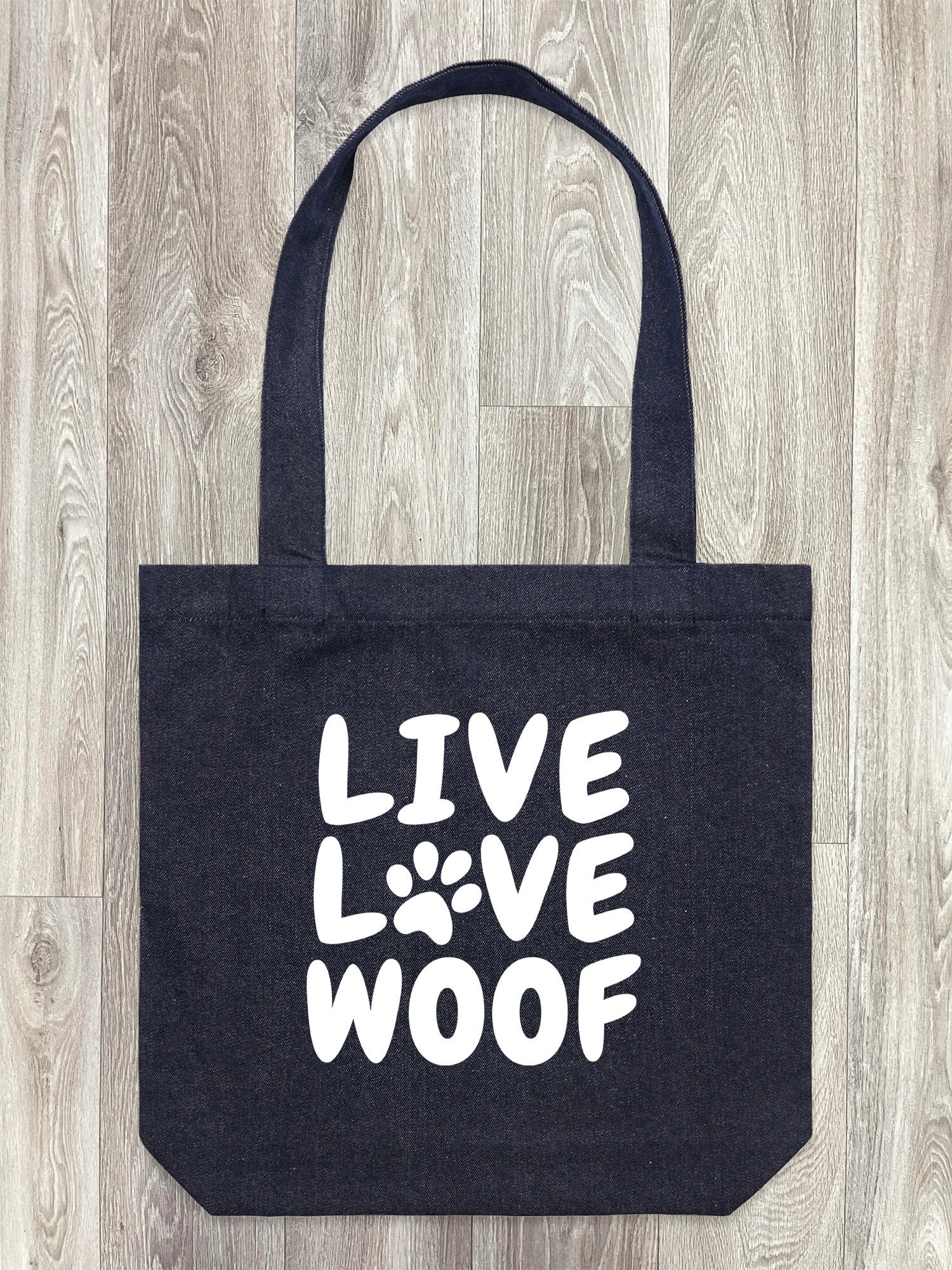 Live Love Woof Edith Tote Bag